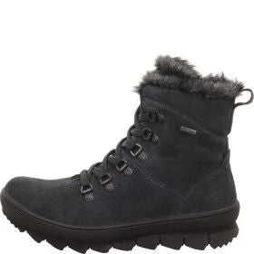 Legero NOVARA Damen Schnürboots - Material: Leder in Grau