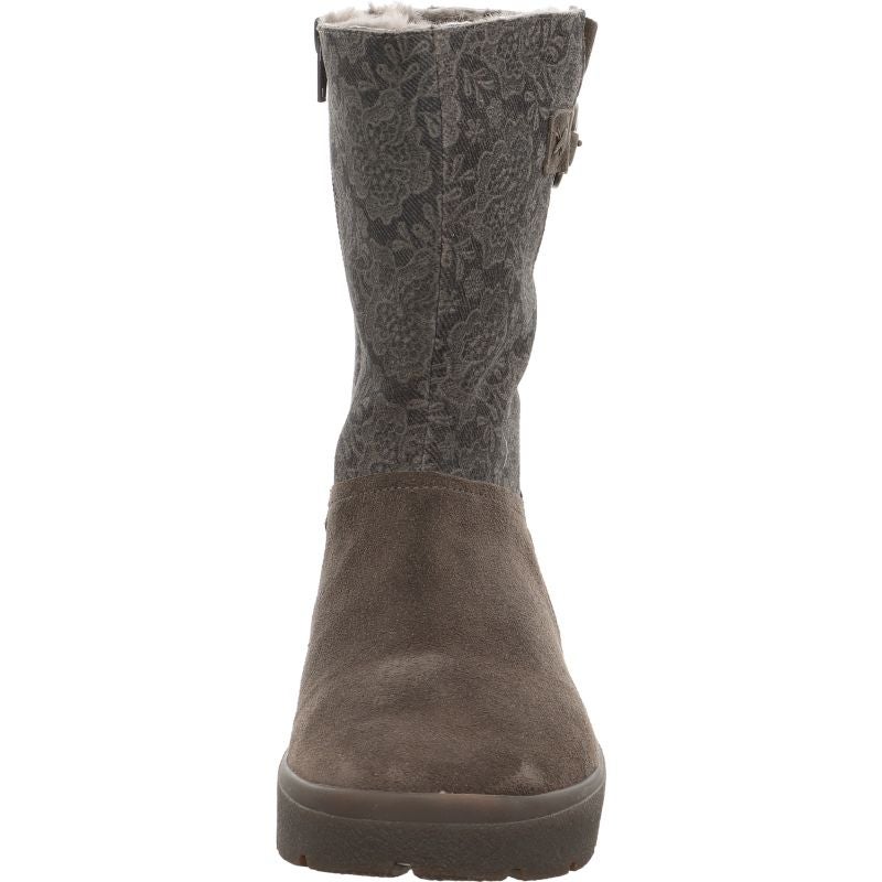 Think! CREPES Damen Stiefelette - Material: Leder in Grau