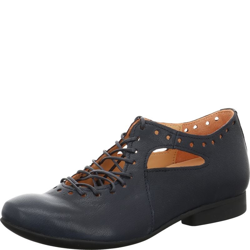 Think GUAD2 Lace up shoe - Material: Leather in Blue