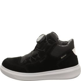 Superfit COSMO Jungen Sneaker high - Material: Leder/Textil in Schwarz