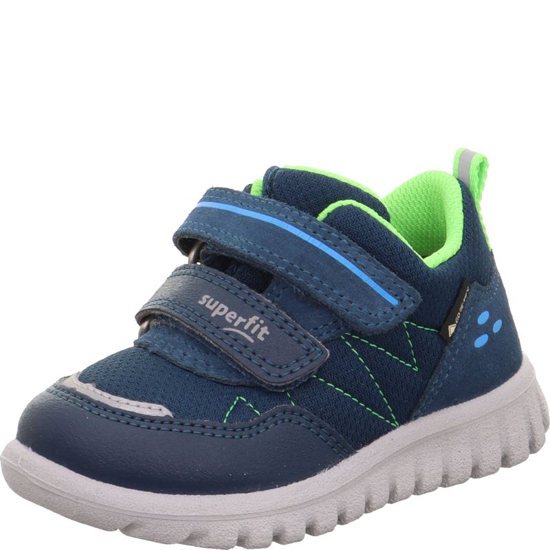 Superfit SPORT7 MINI Sneaker low - Material: Leder/Sonstiges Material/Textil in Blau