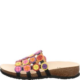 Think! JULIA Damen Pantolette - Material: Leder in Schwarz