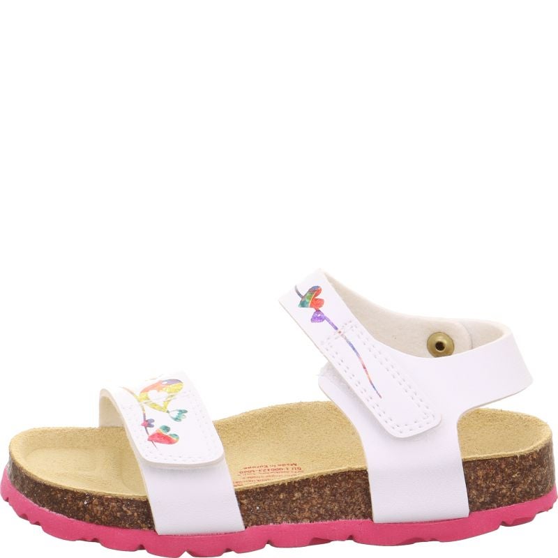 Superfit FUSSBETTPANTOFFEL Girls Sandal - Material: Sonstiges Material in White