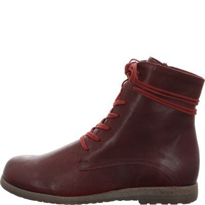 Think! RENTO Damen Stiefelette - Material: Leder in Rot