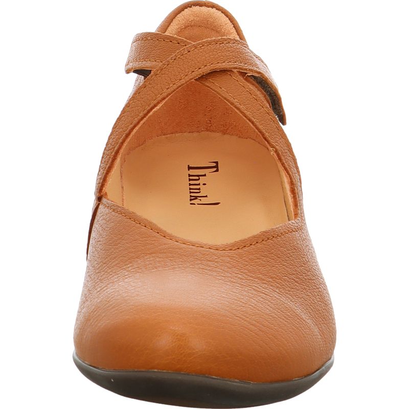 Think GUAD2 Woman Ballerina - Material: Leather in Brown
