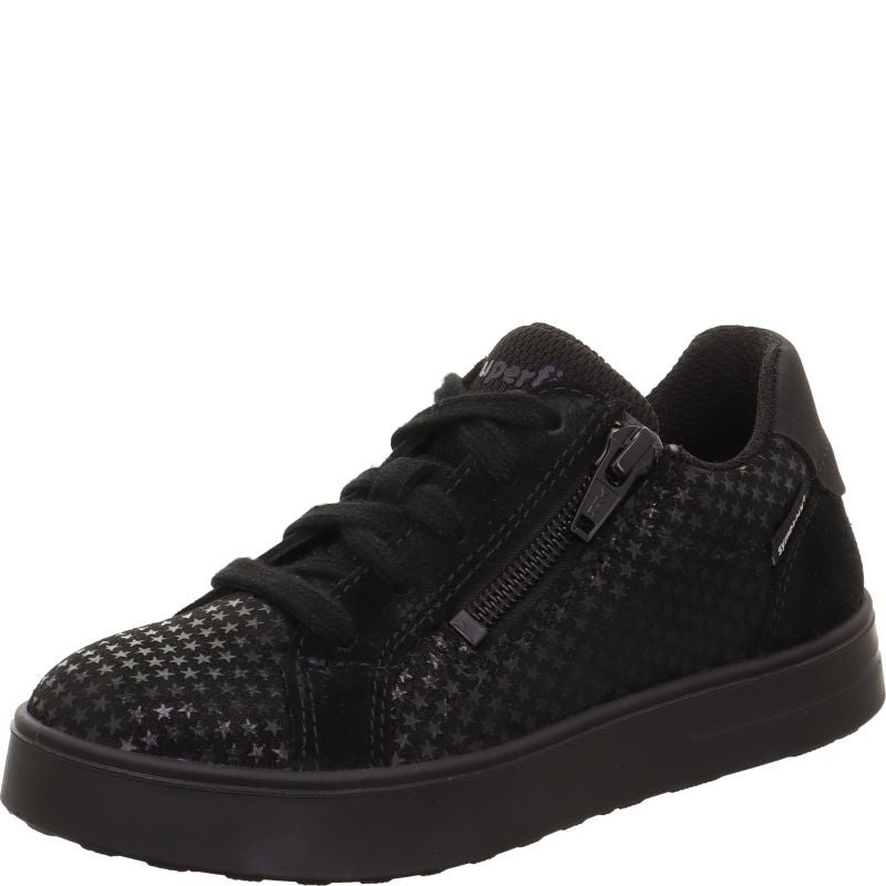Superfit STELLA Mädchen Sneaker low - Material: Leder/Textil in Schwarz