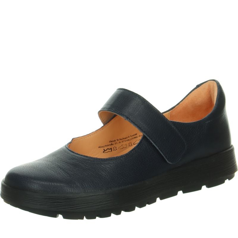 Think COMODA Ballerina - Material: Leather in Blue