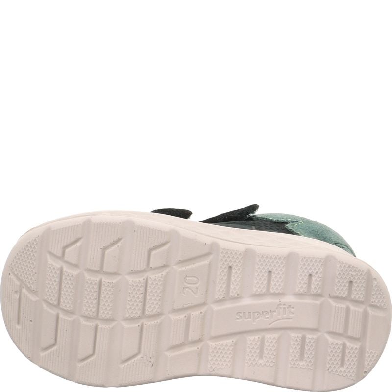 Superfit BREEZE Unisex | Boys Sneakers high - Material: Leather in Green