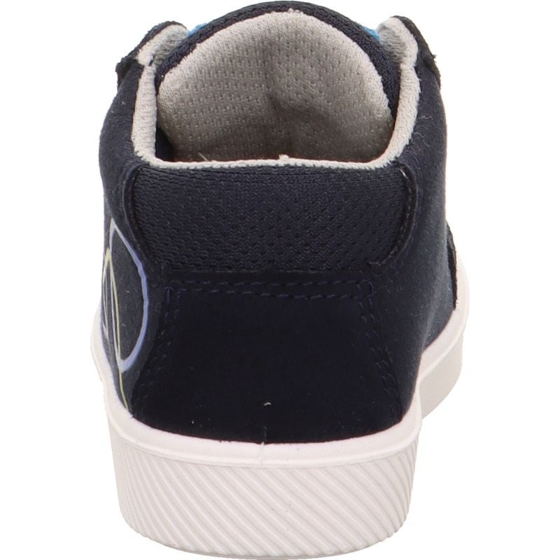 Superfit SUPIES Jungen Sneaker high - Material: Leder/Sonstiges Material/Textil in Blau