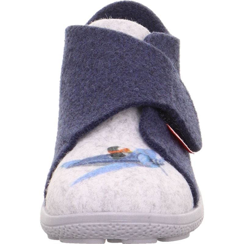 superfit HAPPY OCTI Jungen Hausschuh - Material: Textil in Blau