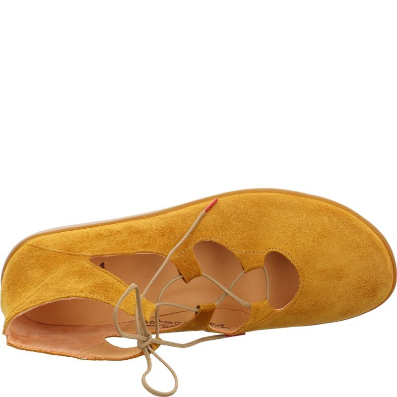 Think NATURE Woman Ballerina - Material: Leather in Brown