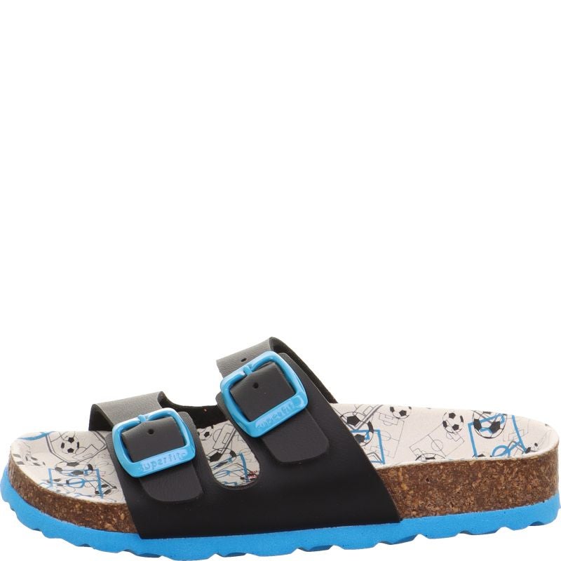 Superfit FUSSBETTPANTOFFEL Mädchen Pantoffel - Material: Sonstiges Material in Blau