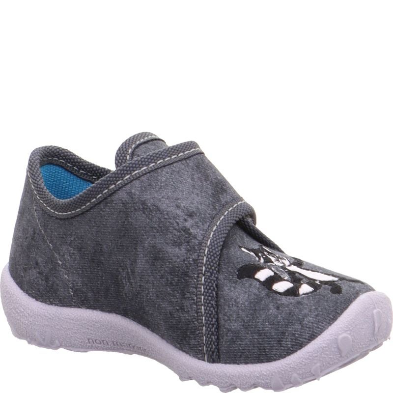 Superfit SPOTTY Jungen Hausschuh - Material: Textil in Grau