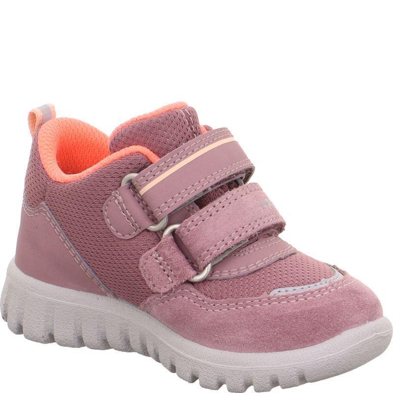 Superfit SPORT7 MINI Unisex | Girls Sneakers low - Material: Leder/Sonstiges Material/Texti in Purple