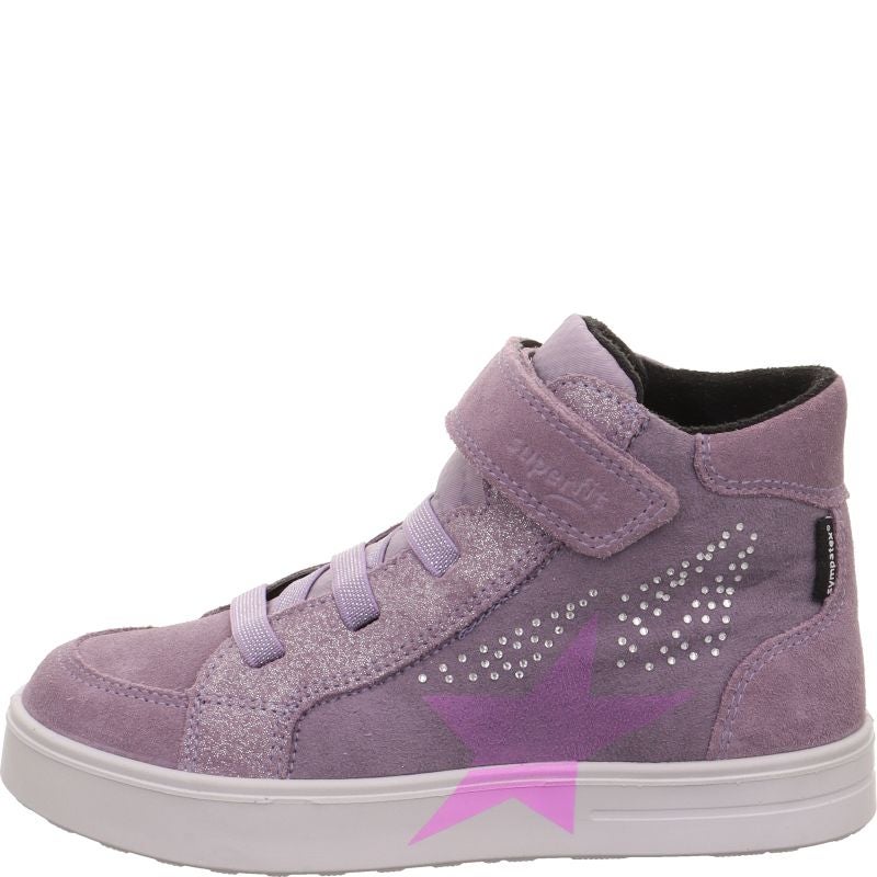Superfit STELLA Mädchen Sneaker high - Material: Leder/Textil in Lila