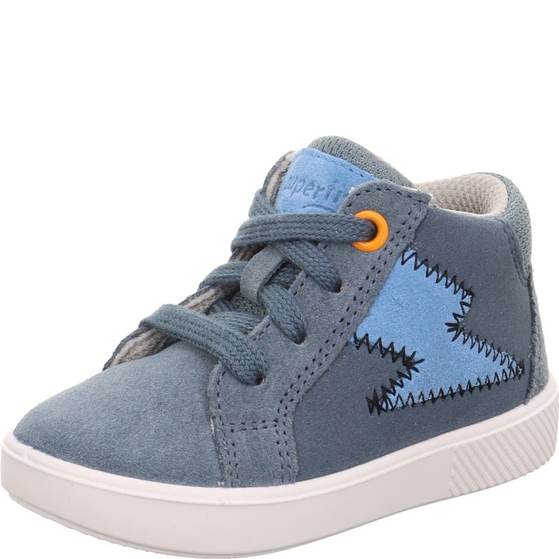 Superfit SUPIES Sneakers high - Material: LederSonstigesMaterialTexti in Blue