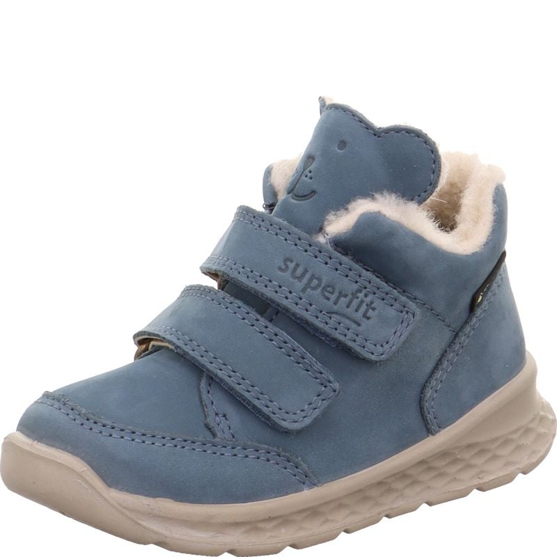 Superfit BREEZE Unisex, Boys Sneakers high - Material: Leather in Blue