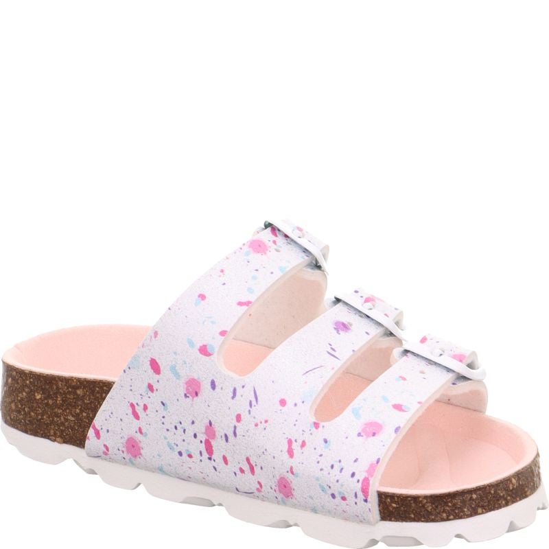 Superfit FUSSBETTPANTOFFEL Girls Slipper - Material: Sonstiges Material in White