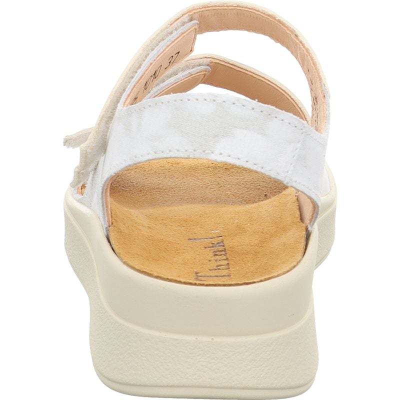 Think MEGGIE Woman Strap sandal - Material: Leather in White