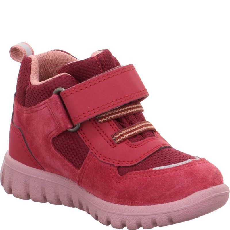 Superfit SPORT7 MINI Unisex | Girls Sneakers high - Material: Leder/Sonstiges Material/Texti in Red