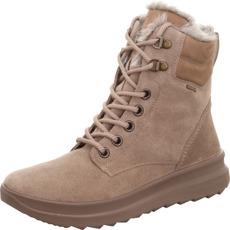 legero DREAMER Damen Schnürboots - Material: Leder in Beige