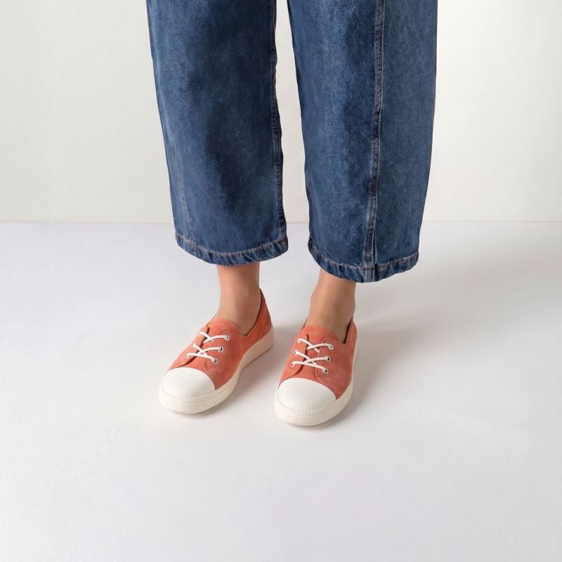 Think TURNA WOMEN Woman Sneakers low - Material: Leather in Rose