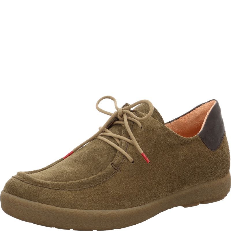 Think GEOAG Men Lace up shoe - Material: Leather in Brown