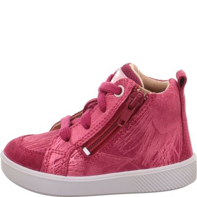 Superfit SUPIES Girls Sneakers high - Material: Leather/Textil in Red