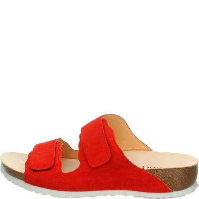 Think! JULIA Damen Pantolette - Material: Leder in Rot