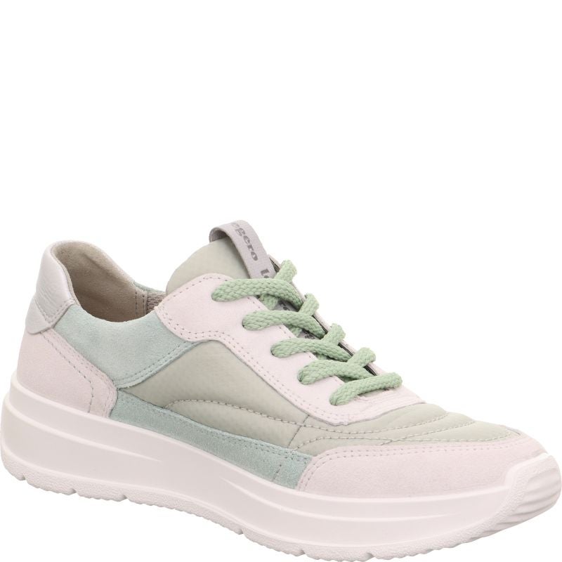 legero SPRINTER Damen Sneaker low - Material: Leder/Textil in Grün