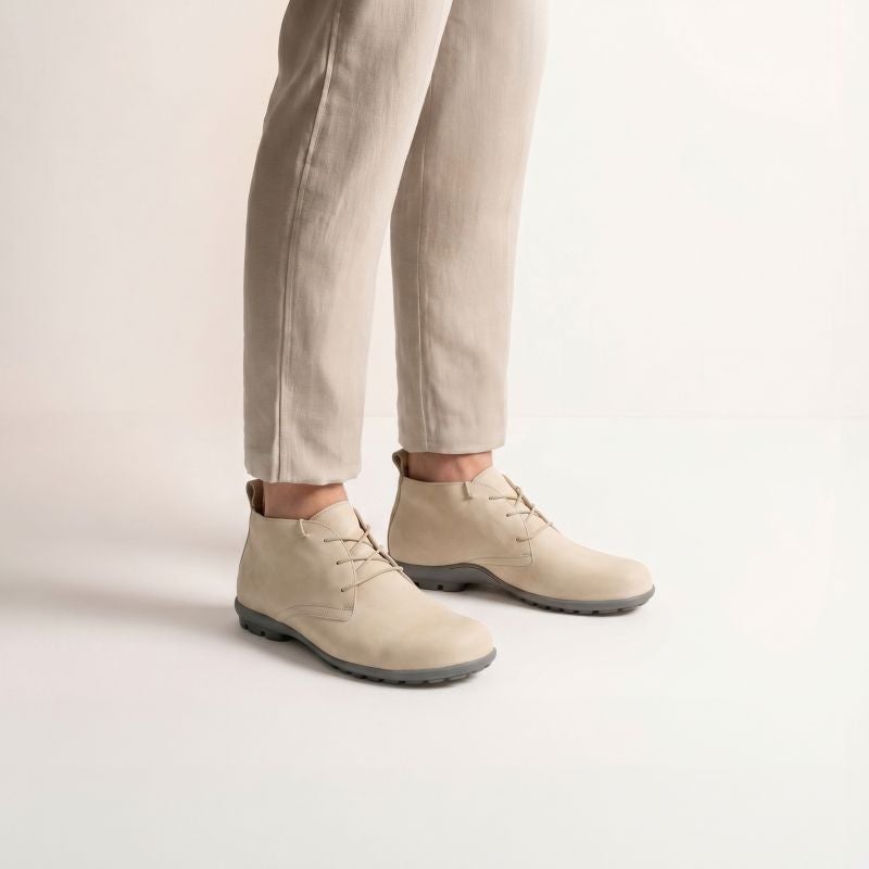 Think KONG HERREN Men Ankle boot - Material: Leather in Beige