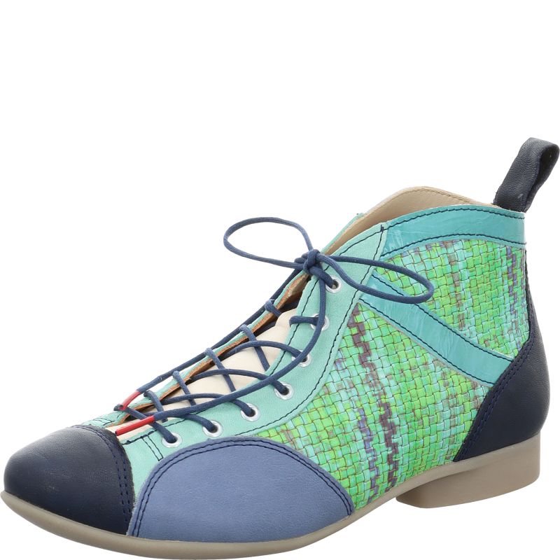 Think! GUAD2 Damen Ankle Boots - Material: Leder in Mehrfarbig