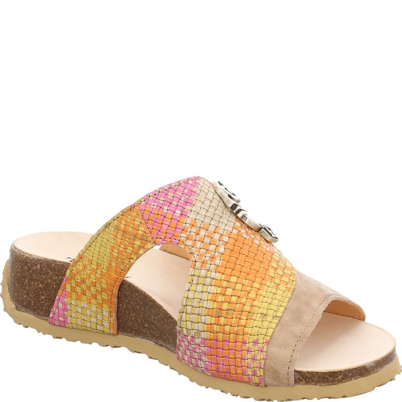 Think! MIZZI Damen Pantolette - Material: Leder in Beige