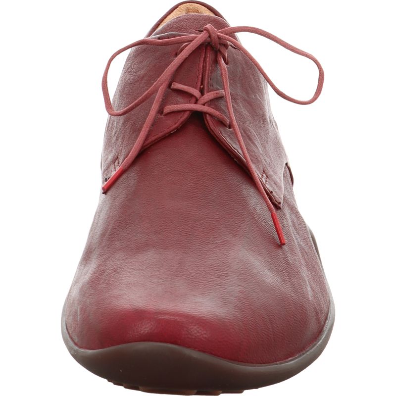 Think STONE HERREN Men Lace up shoe - Material: Leather in Red