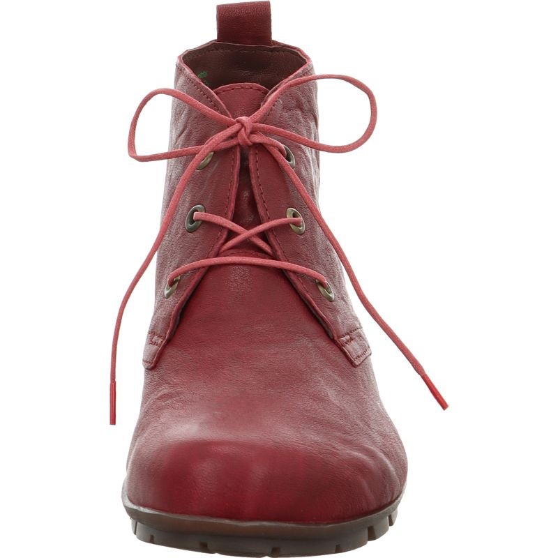 Think! MENSCHA Damen Ankle Boots - Material: Leder in Rot
