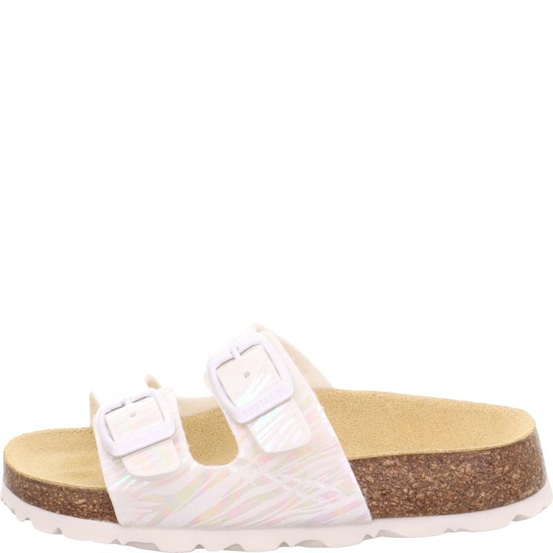 Superfit FUSSBETTPANTOFFEL Slipper - Material: Textile in White
