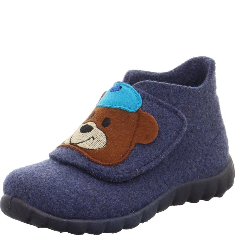 Superfit HAPPY Jungen Hausschuh - Material: Textil in Blau