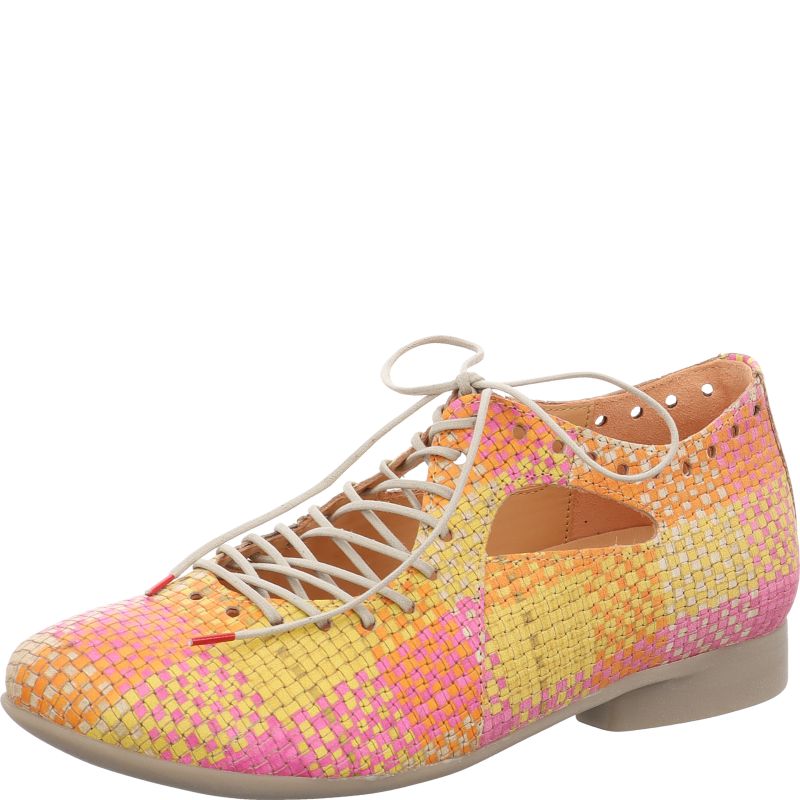 Think GUAD2 Woman Lace up shoe - Material: Leather in Multi Colour