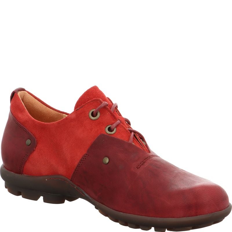Think KONGHERREN Lace up shoe - Material: Leather in Red