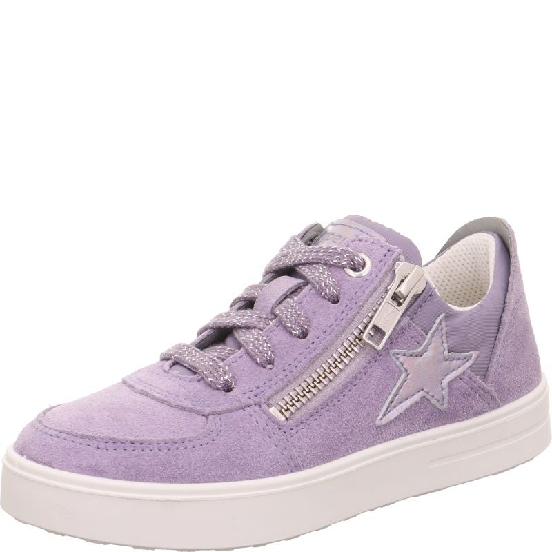 Superfit STELLA Sneaker low - Material: Leder/Sonstiges Material/Textil in Lila