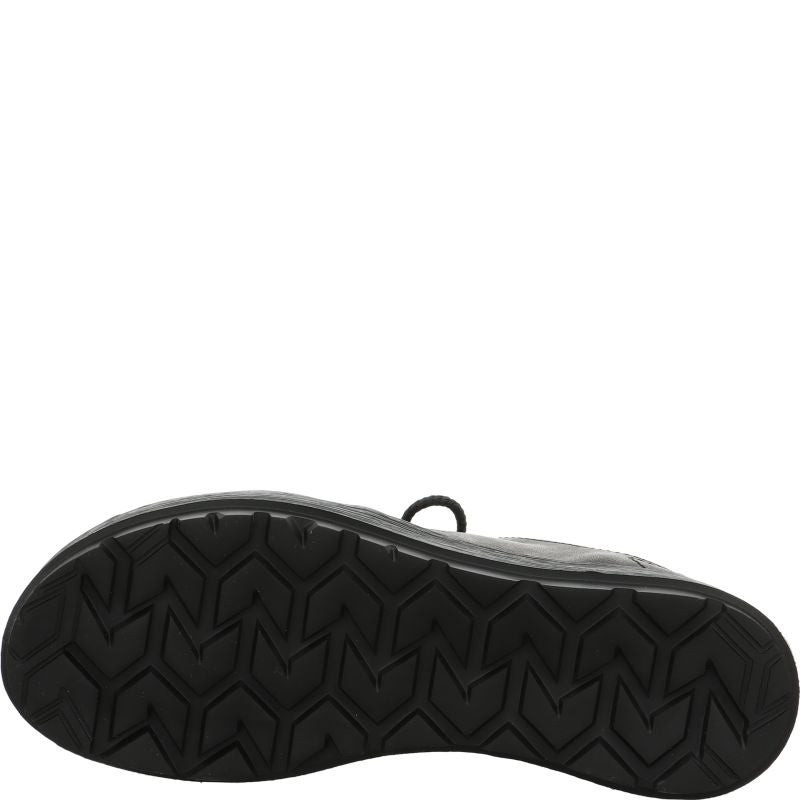 Think! COMODA Damen Schnürschuh - Material: Leder in Schwarz