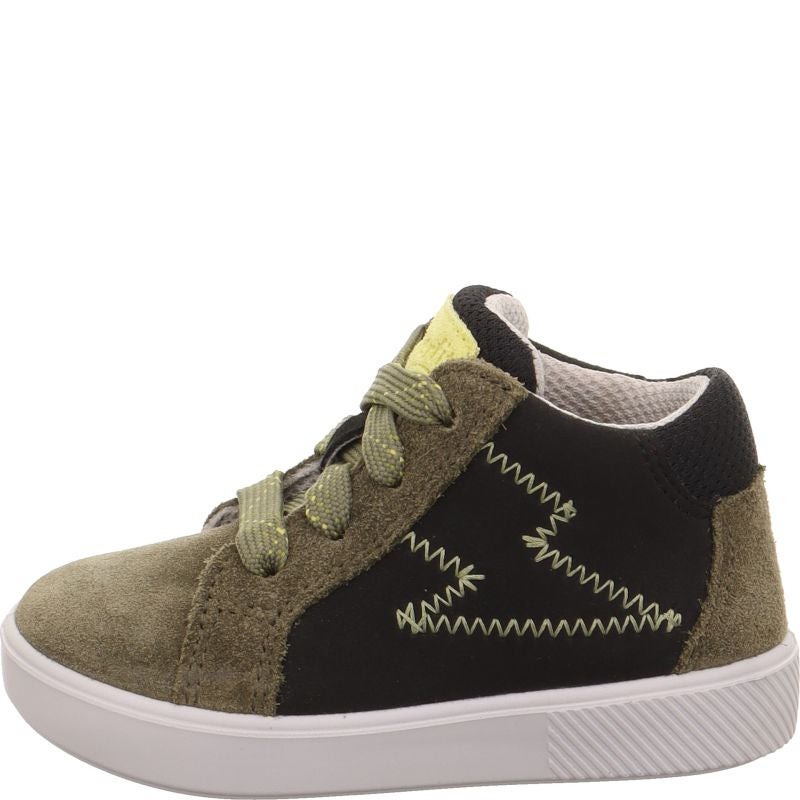 Superfit SUPIES Boys Sneakers high - Material: Leder/Sonstiges Material/Texti in Green