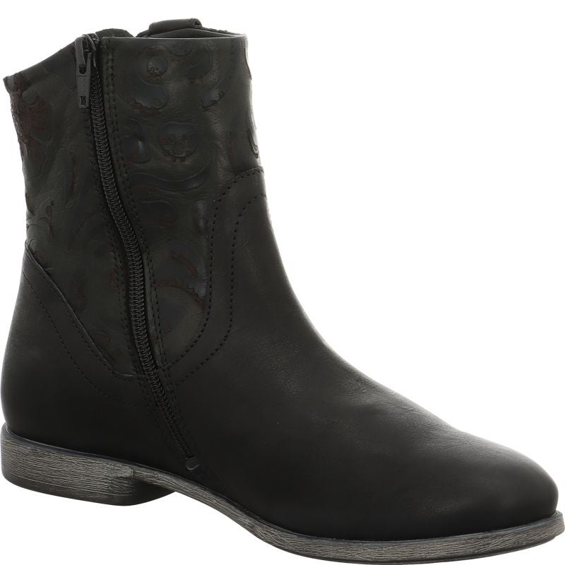 Think! AGRAT Damen Stiefelette - Material: Leder in Schwarz