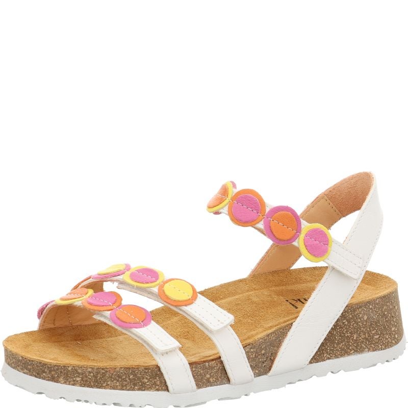 Think KOAK DAMEN Woman Strap sandal - Material: Leather in White