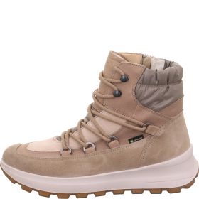 legero T4 RUN Damen Schnürboots - Material: Leder/Textil in Beige