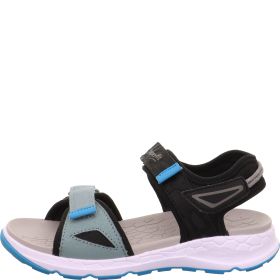 Superfit CRISS CROSS Sandale - Material: Textil/Sonstiges Material in Grün