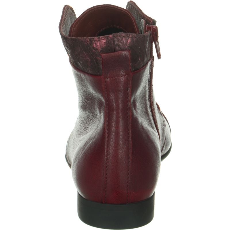 Think! GUAD2 Damen Stiefelette - Material: Leder in Rot