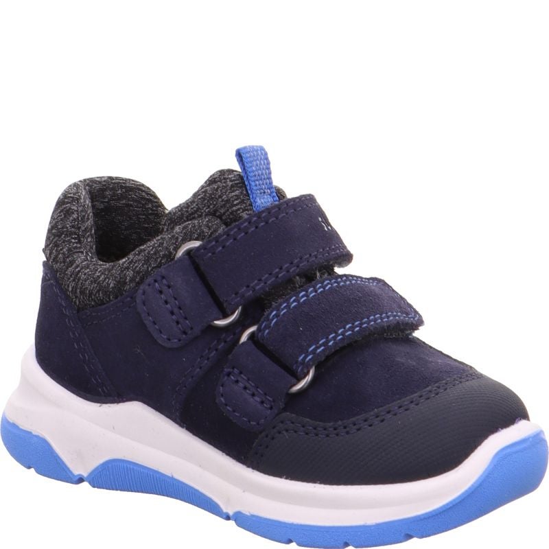 Superfit COOPER Jungen Sneaker low - Material: Leder/Sonstiges Material/Textil in Blau