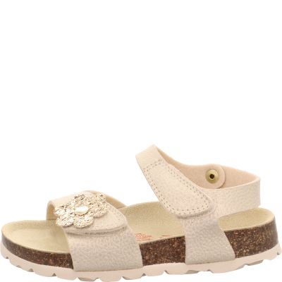 Superfit FUSSBETTPANTOFFEL Girls Sandal - Material: Sonstiges Material in Metallic
