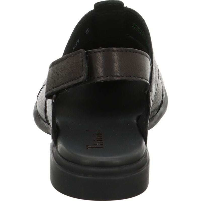 Think! KAMAA Damen Sandale - Material: Leder in Schwarz